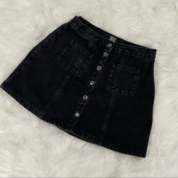 Bdg Urban Outfitters Denim Skirt, Black Size Medium​ - Picture 1 of 6